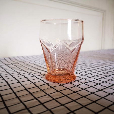 lot de 3 verres roses, design Art Déco