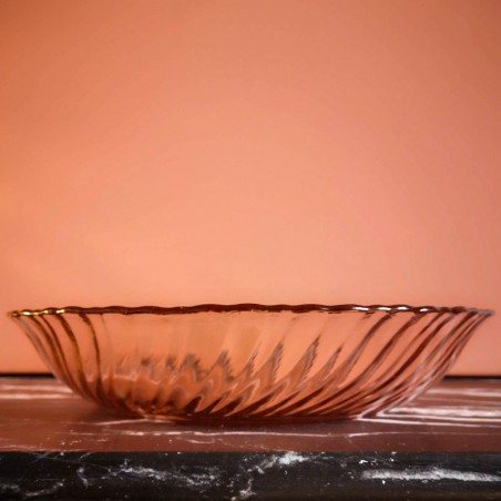 Plat en verre rose, Rosaline